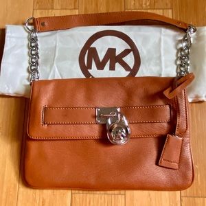Michael Kors Chain Bag Fulton Leather Baguette